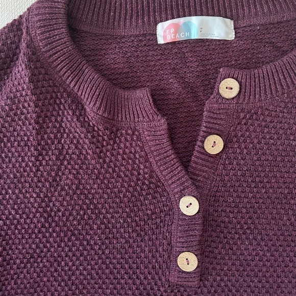 Free People Hailee Sweater Set in Mulberry - Picture 5 of 6